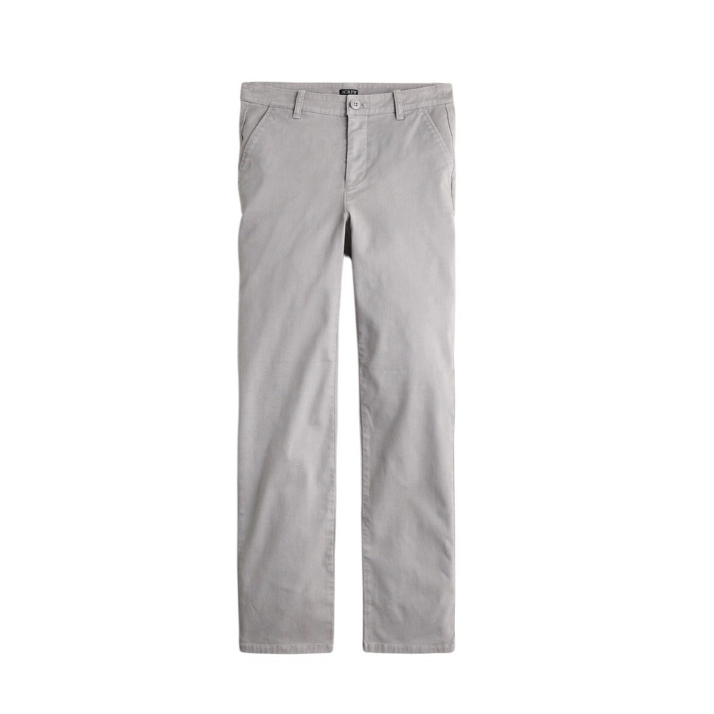J.Crew Kate straight-leg pant chino grey Women's size ‎ 16 #BY292
